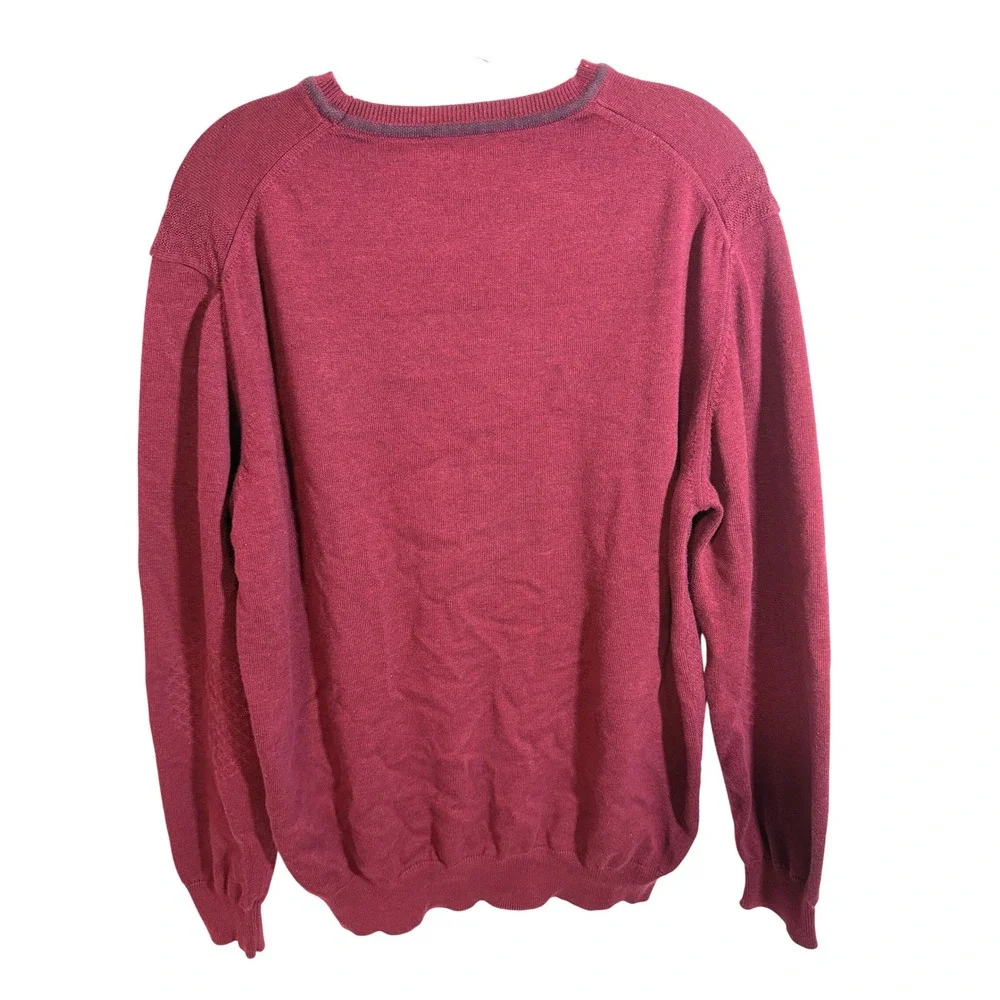 Tony Montana Burgundy Crew Neck Long‎ Sleeve Sweater Mens XXL